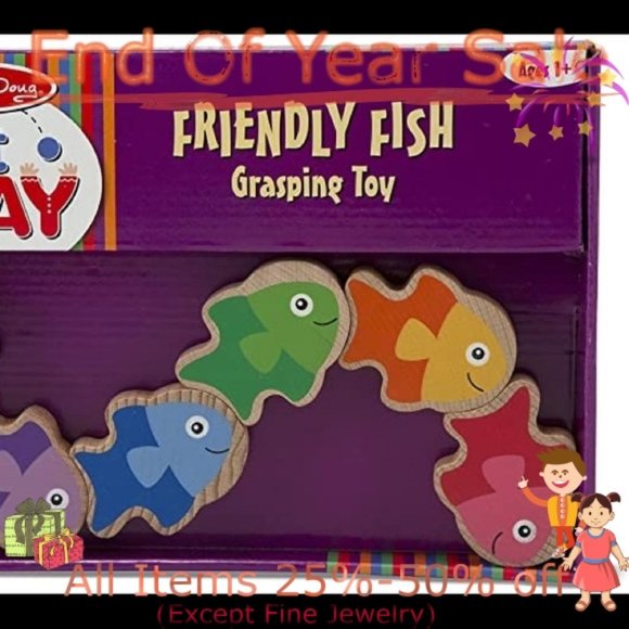Melissa and Doug Other - 🎊LAST ONR🎊 NWT Melissa and Doug Friendly Fish Grasping Toy